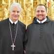 Frater Nikolaus mit Abt Columban