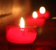 Brennende Kerzen bei der Nacht der 1000 Lichter im Jugendhaus Stift Göttweig
