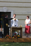 Gottesdienst beim Jugendhausfest 2010.