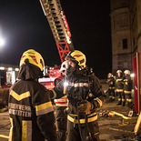 Feuerwehr, Rotes Kreuz, Bundesheer und Polizei übten in Stift Göttweig für den Ernstfall.