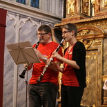 Gottfried Bodner und Michaela Bauer bei den klassichen Klarinettenklängen in der Göttweiger Stiftskirche