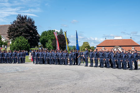 Ausmusterung und Angelobung Polizei 2025 / Stift Göttweig, Pater Pius Nemes Ausmusterung und Angelobung Polizei 2025