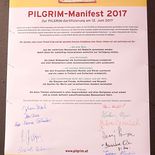 PILGRIM-Manifest 2017 bei der PILGRIM-Zertifizierungsfeier