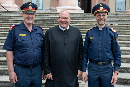 Die Polizeiseelsorger und Pater Pius / Stift Göttweig, Pater Pius Nemes Die Polizeiseelsorger und Pater Pius